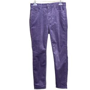 LOFT Purple velvety Skinny Jeans